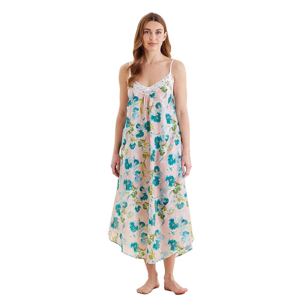 Papinelle Audrey Floral Lace Front Maxi Nightie